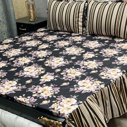 ποΈ 3 Pcs Salonika Frill Bedsheet ποΈ 018