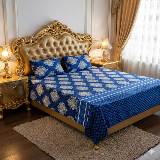 β¨ Supreme Quality 3 Pcs Bedsheets β¨