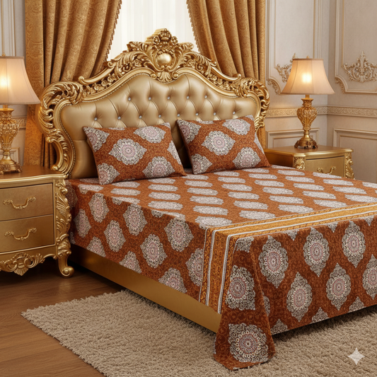 β¨ Supreme Quality 3 Pcs Bedsheets β¨