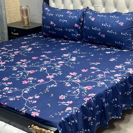 ποΈ 3 Pcs Salonika Frill Bedsheet ποΈ 013