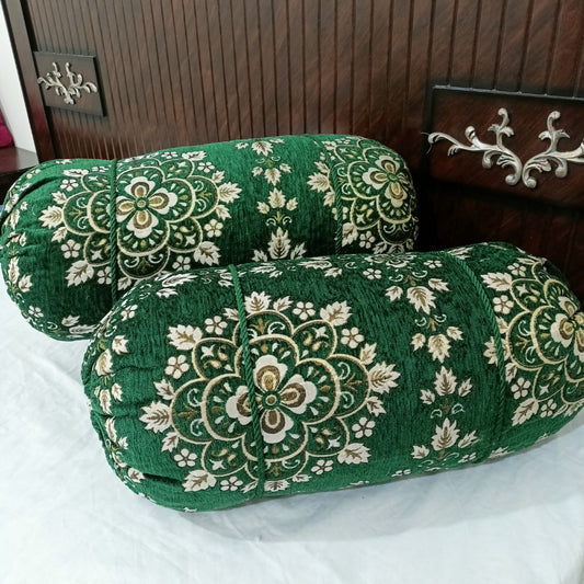 🧵Bolster Pillow Cover with Elegant Finish"🧵03