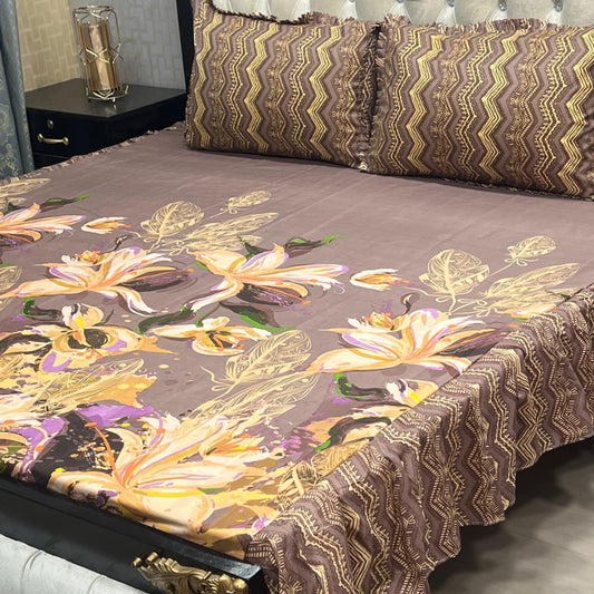ποΈ 3 Pcs Salonika Frill Bedsheet ποΈ 014