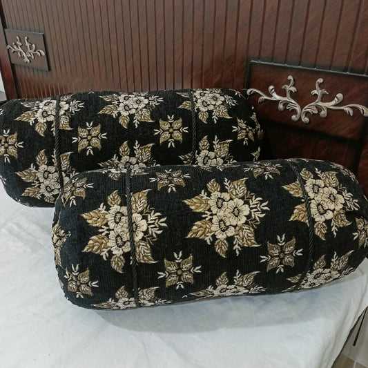 🧵Bolster Pillow Cover with Elegant Finish"🧵017