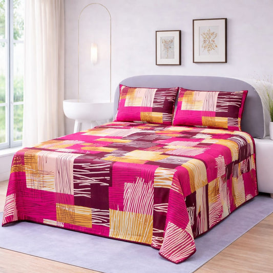 ✨ Supreme Quality 3 Pcs Bedsheet ✨
