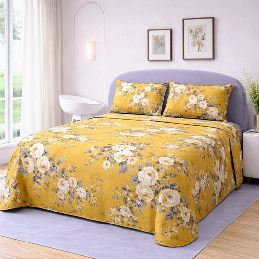 ✨ Supreme Quality 3 Pcs Bedsheet ✨