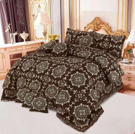 VELVET JAYQUARD BRIDAL RAZAI SETS - 10 Pcs  Product 09