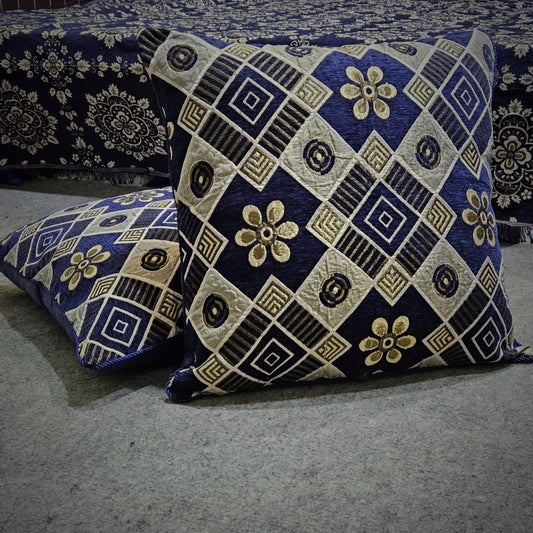 Velvet Jacquard Floor Cushion Covers – Premium & Stylish 012