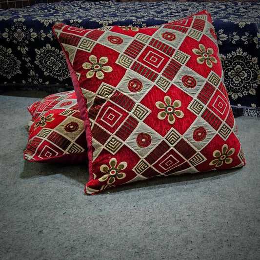 Velvet Jacquard Floor Cushion Covers – Premium & Stylish 08