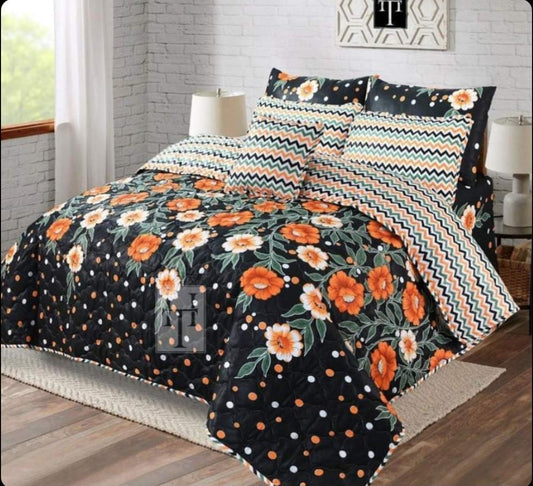 Rurva Cotton Comforter Set - 7pcs - RCS018