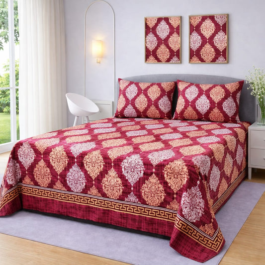✨ Supreme Quality 3 Pcs Bedsheet ✨