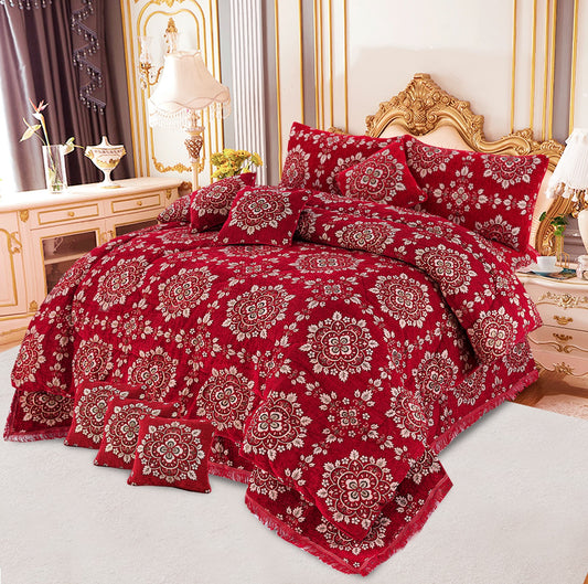 VELVET JAYQUARD BRIDAL RAZAI SETS - 10 Pcs  Product 06