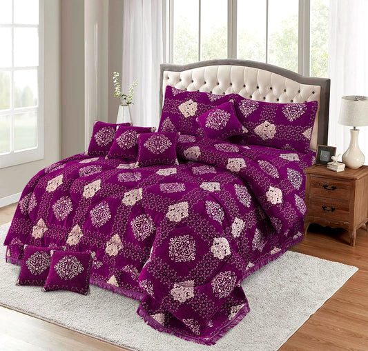 VELVET JAYQUARD BRIDAL RAZAI SETS - 10 Pcs  Product 05