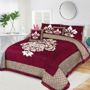 Relent Bridal Velvet Bed Sheet Set - 5pcs - RBB015