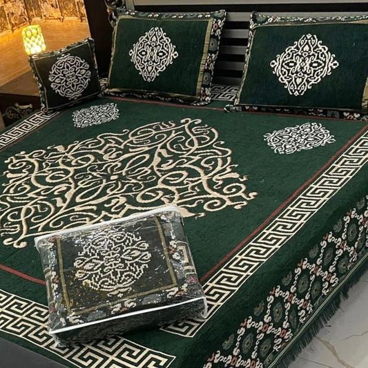 Appish Bridal Velvet Bed Sheet Set - 4pcs - ABB013
