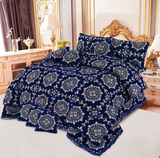 VELVET JAYQUARD BRIDAL RAZAI SETS - 10 Pcs  Product 08