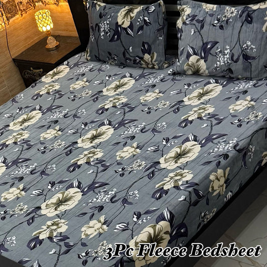 Cozy Winter Soft Fleece Bedsheets Set – 3 Pcs)020