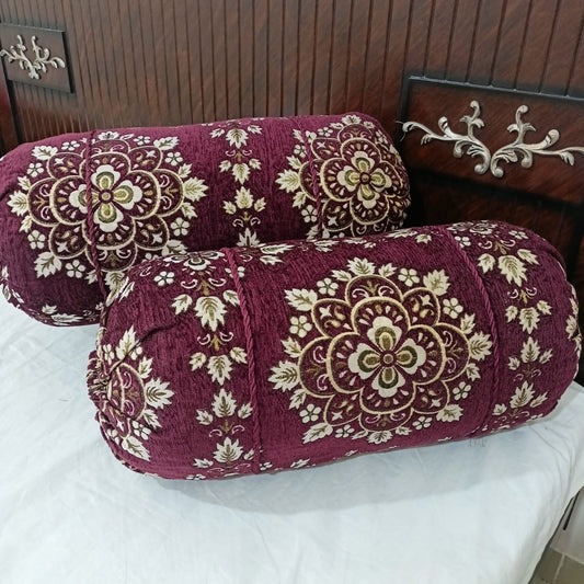 🧵Bolster Pillow Cover with Elegant Finish"🧵013