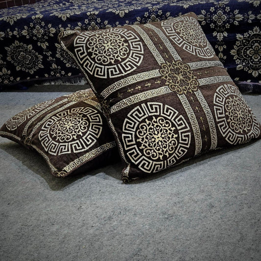Velvet Jacquard Floor Cushion Covers – Premium & Stylish 019