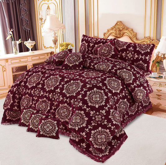 VELVET JAYQUARD BRIDAL RAZAI SETS - 10 Pcs  Product 07