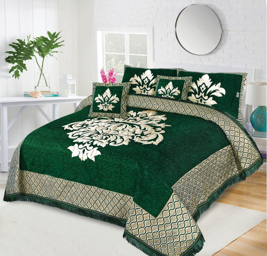 Relent Bridal Velvet Bed Sheet Set - 5pcs - RBB012