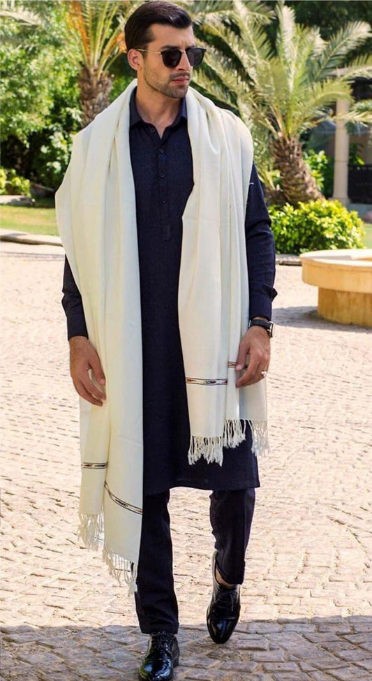 Men’s Premium Wool Shawl – Soft & Warm